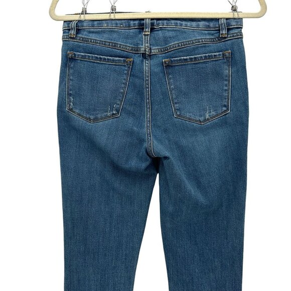 Prana Organic Cotton High Rise Distressed Denim Skinny Jeans Womens 4/27 - Picture 5 of 8